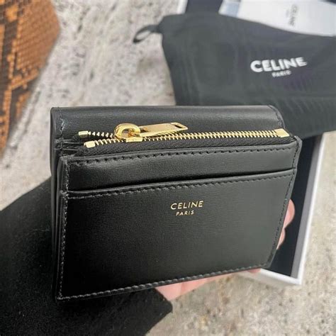 celine small wallet for credit cards|celine compact wallet triomphe.